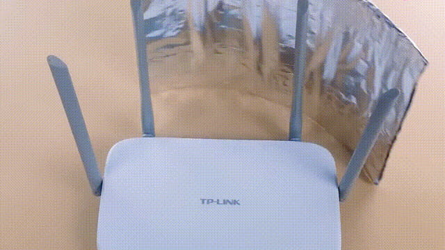 路由器上放一张纸